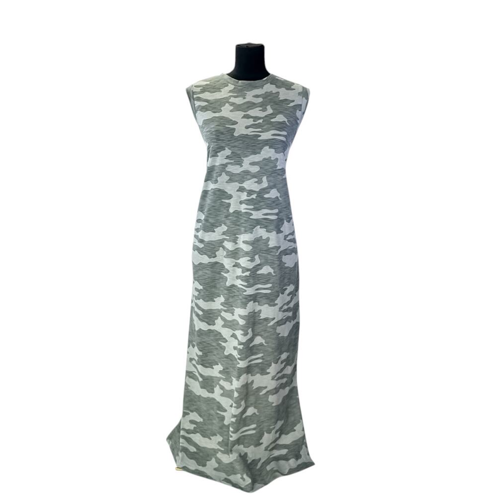 Universal Thread 100% Cotton Camouflage Sleeveless Maxi Dress Lightweight Large